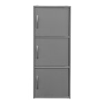 Ντουλάπι-στήλη Soline ανοιχτό γκρι 40x34.5x90.5εκ - Image 3