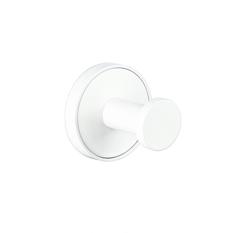 1-800x800 LUSSO WHITE MATT μονή κρεμάστρα 3653-1WM - Image 1