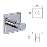MODENA CHROME μονή κρεμάστρα 3853-1C - Image 3