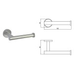 LUSSO BRUSH χαρτοθήκη τουαλέτας 3651-1BS - Image 4