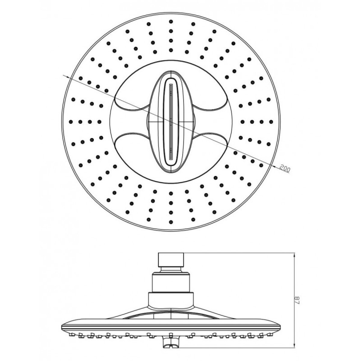 Κεφαλή σταθερού ντους - ICH 2317B - Image 4