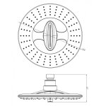 Κεφαλή σταθερού ντους - ICH 2317B - Image 4