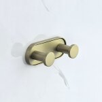 LUSSO BRUSH GOLD διπλή κρεμάστρα 3653-2BG - Image 2