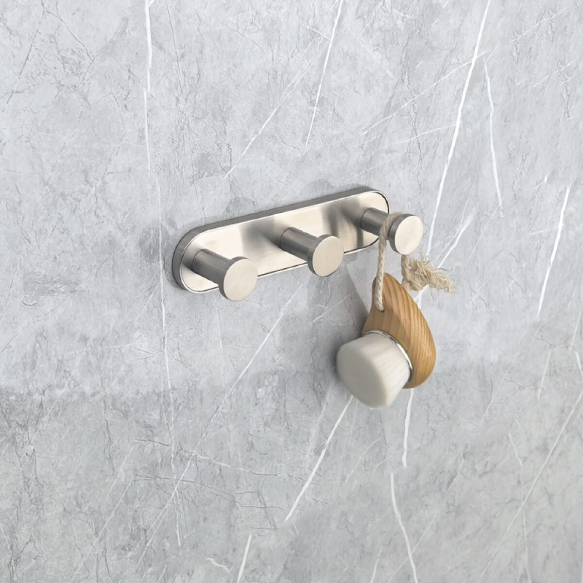 LUSSO BRUSH τριπλή κρεμάστρα 3653-3BS - Image 2
