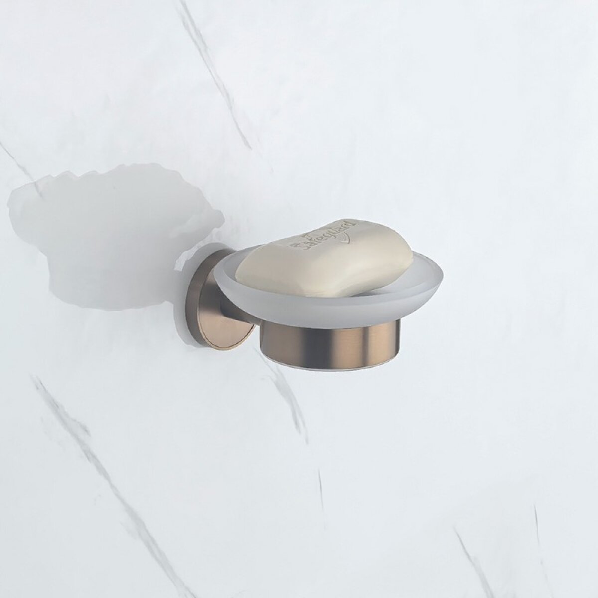 LUSSO BRUSH ROSE GOLD σαπουνοθήκη 3659BRG - Image 2