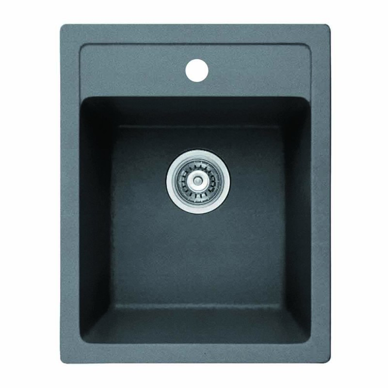 4050-GREY-CENTRAL-HOLE_web_1-800x800 Γρανιτένιος νεροχύτης 4050 γκρι με κεντρική οπή - Image 1