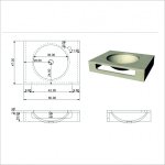 Πάγκος με νιπτήρα - ICL 4712S - Image 4
