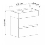 PVC έπιπλο COMPACT 5845W + νιπτήρας 6036W - Image 3