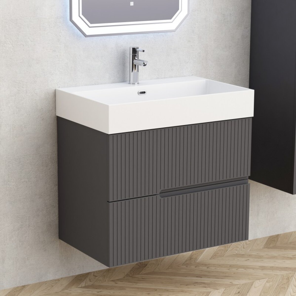 PVC έπιπλο ELORIA 7056DARK GREY - Image 2