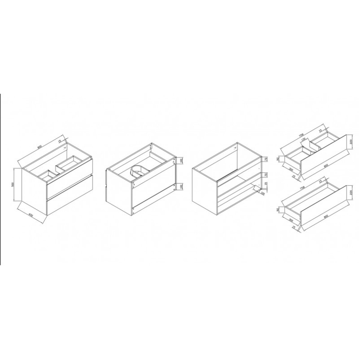 PVC έπιπλο μπάνιου ALFIO 8045-50 - Image 2