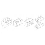 PVC έπιπλο μπάνιου ALFIO 8045-50 - Image 2