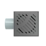 Σιφόνι δαπέδου 100*100mm 6414GG GUN GRAY - Image 2