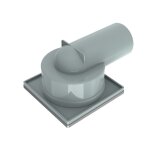 Σιφόνι δαπέδου 100*100mm 6414GG GUN GRAY - Image 5